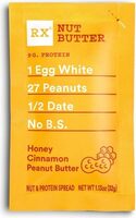 Rx nut butter honey cinnamon peanut butter