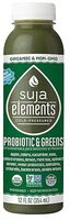 Suja, elements, probiotic & greens fruit & vegetable juice smoothie