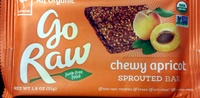 Organic apricot flaxseed sprouted bar