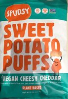Vegan Cheesy Cheddar Sweet Potato Puff
