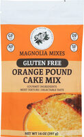 Gluten free orange pound cake mix
