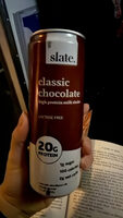 Classic chocolate high protein milk shake