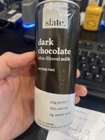 Dark chocolate high protein milk shake
