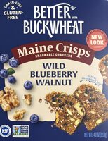 Main crisps, snack bowl crackers, Wildberry walnut