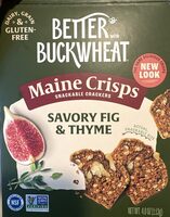 Savory Fig & Thyme Buckwheat Crackers