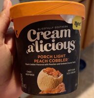 Porch Light Peach Cobbler Ice Cream