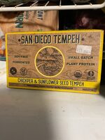 Chickpea and sunflower seed tempeh