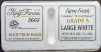 Grade A large white eggs - 18 ct