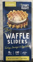 Waffle Slider turkey sausage and egg white
