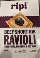 Beef Short Rib Ravioli Swiss Chard, Parmesan & Red Wine