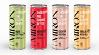 Miron, energy drink, peach + pear