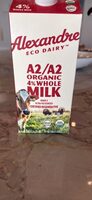 A2/A2 Organic 4% Whole Milk