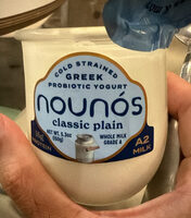 Classic plain Greek probiotic yogurt