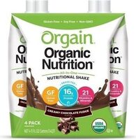 Organic nutritional shake