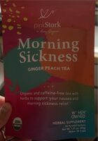 Morning sickness ginger peach tea
