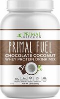 Primal fuel chocolate coconut whey protein powder-