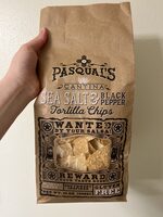Sea salt and black pepper tortilla chips