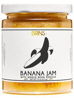 Brins - Banana Jam with Whole Bean Vanilla, 7.5oz (212.6g) Jar