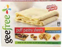 Puff pastry gluten free sheet