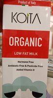 Koita Organic Cow Milk Low Fat