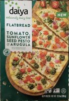 Tomato, Sunflower Seed Pesto & Arugula Flatbread
