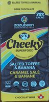 Cheeky Superfood Dark Chocolate with Salted Toffee and Banana