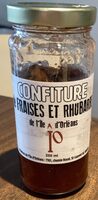 Confiture de fraises et rhubarbe