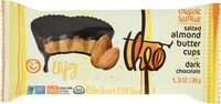 Organic Fair Trade Dark Chocolate, Salted Almond Butter Cups