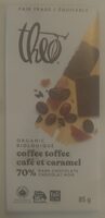 70% Coffee Toffee Dark Chocolate Bar
