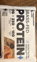 Grass-Fed Protein+ Peanut Butter Chocolate Chip Flavored Protein Bars