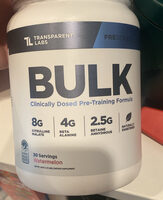 BULK Clinically Dosed Pre-Training Formula