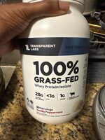 100% Grass-fed Whey Protein Isolate Vanilla Peppermint