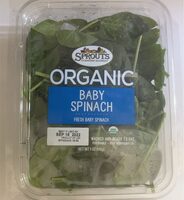 Organic baby spinach