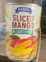 Sliced mango in light syrup