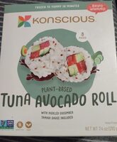 Konscious vegan tuna avocado roll