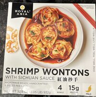 Shrimp Wontons With Sichuan Sauce