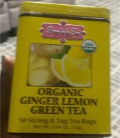 Organic ginger lemon green tea