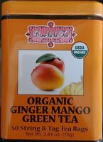 Organic ginger mango green tea
