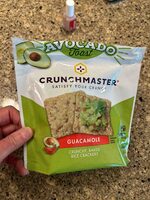 Avocado Toast Guacamole Crunchy, Baked Rice Crackers