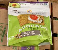Avocado Toast Ultimate Everything Baked Rice Crackers