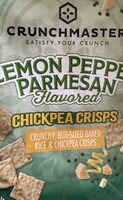 Lemon pepper Parmesan chickpea crisps