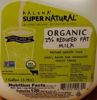 Organic 2% Milk