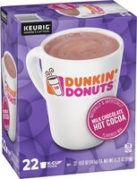 Dunkin donuts milk chocolate hot cocoa flavored mix k cup pods
