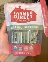 Organic french green lentils