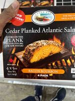 Cedar Planked Atlantic Salmon Bacon Bourbon 4 Pack