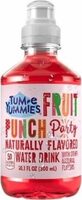 Fruit punch naturally flavored water drink
