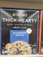Thick & Hearty Instant oatmeal blueberry muffin