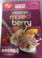 Shredded wheat frosted cereal, mixed berry