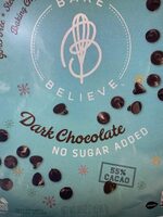 Dark Chocolate No Sugar Added Baking Chips