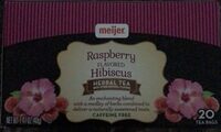 Raspberry flavored Hibiscus herbal tea